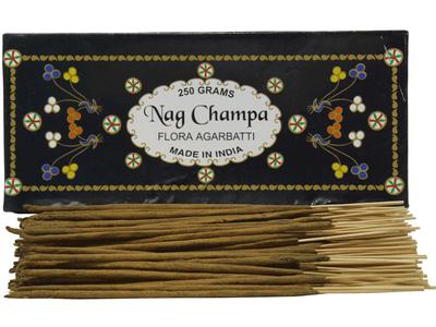 Nag Champa Agarbatti Räucherstäbchen 250 Gramm Packung Flora Agarbatti Duft