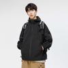 Trendy American Windbreaker Jacket - Unisex Hooded, Lightweight, Autumn/Winter, Waterproof & Breathable