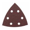 Universal Self-Adhesive Triangle Sanding Disc, 6-Hole, 90x90x90mm Flocked Sandpaper Sheets