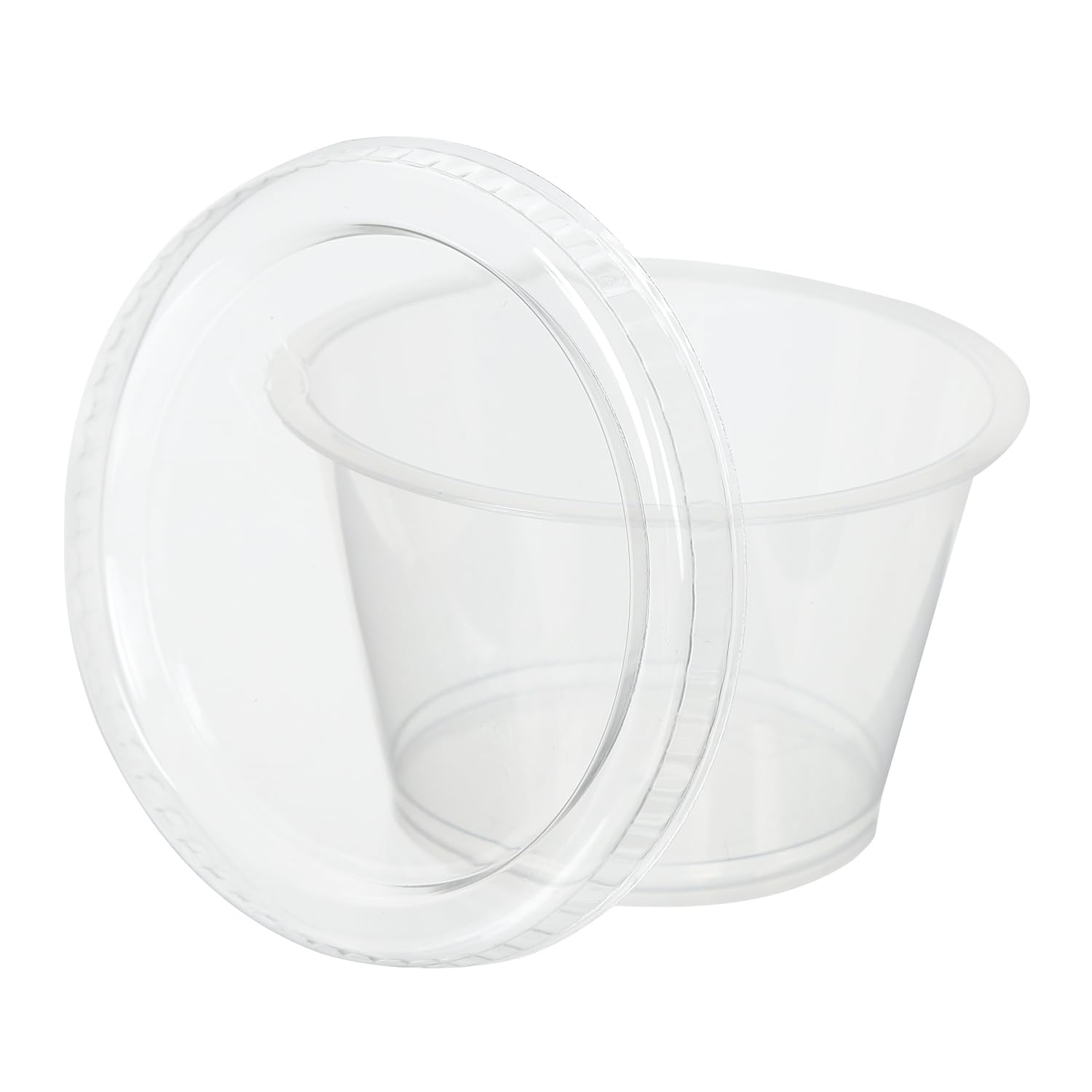 

Made in Japan, Heat-Resistant Pudding Cups with Lids, 90cc, Pack of 100