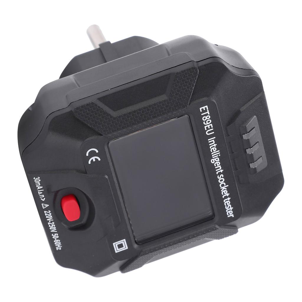 ET89EU Intelligent Socket Tester LCD Display Voltage Frequency Detector for Home Appliance  AC