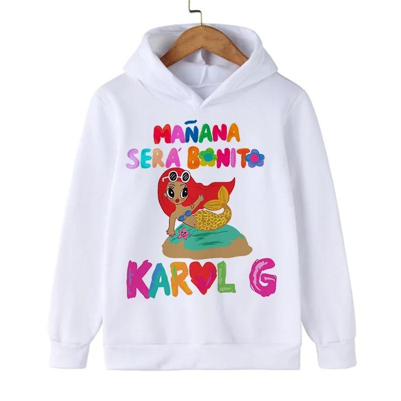 New Fun Children's Hoodie Manana Sera Bonito Karol G Bichet Children's Sportswear Children's Clothing Hoodie Girls' Top Sportswear