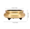 Home Decoration Accessories Copper Incense Burner Ornaments Smooth Incense Burner Large Edge Furnace Home Offerings 1pcs Censer