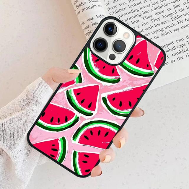 Cute Summer Fruit Watermelon Phone Case For iPhone 17 Air 15 16 Cover  11 13 14 Pro Max 12 Plus Max Fundas