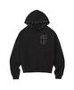 Star Eyelet Hoodie Black