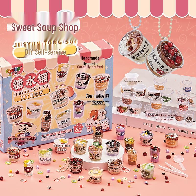 Yibile Mini DIY Pig Trotters Rice Handmade Simulation Dish Toy Set