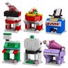 Moc Architecture Street View Building Blocks Food Store Restaurant Room Children City Construction Brick Toy Set Gift
