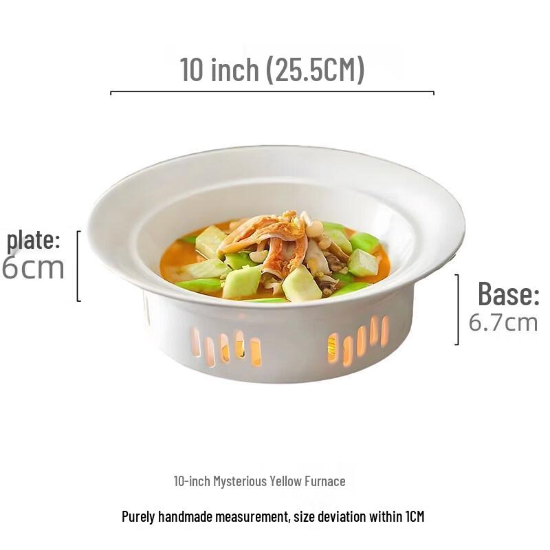 Ceramic Deep Dish Food Warmer