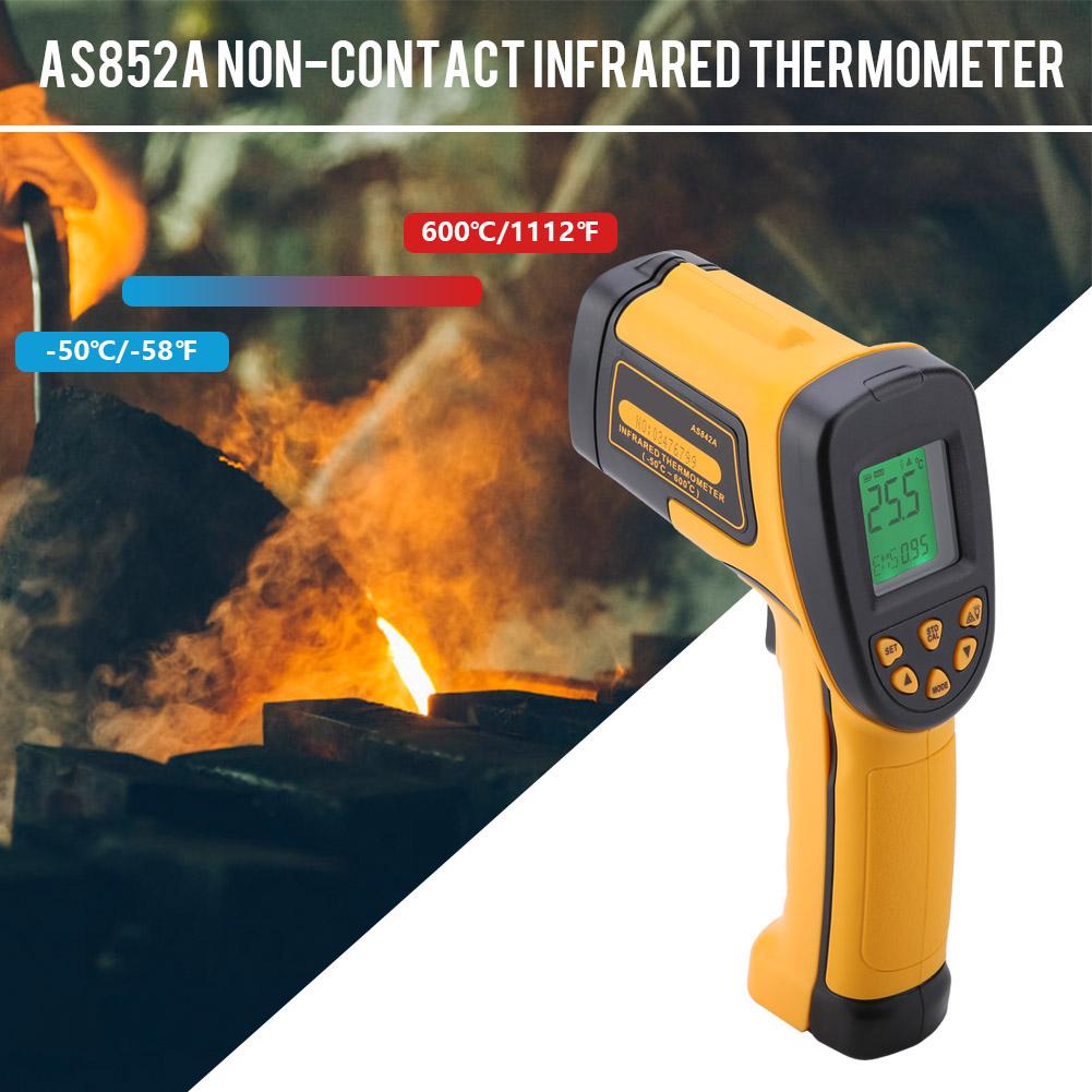 SMART SENSOR AS842A Digital Handheld IR Thermometer NOn Contact Temperature Meter  50  600 Celsius