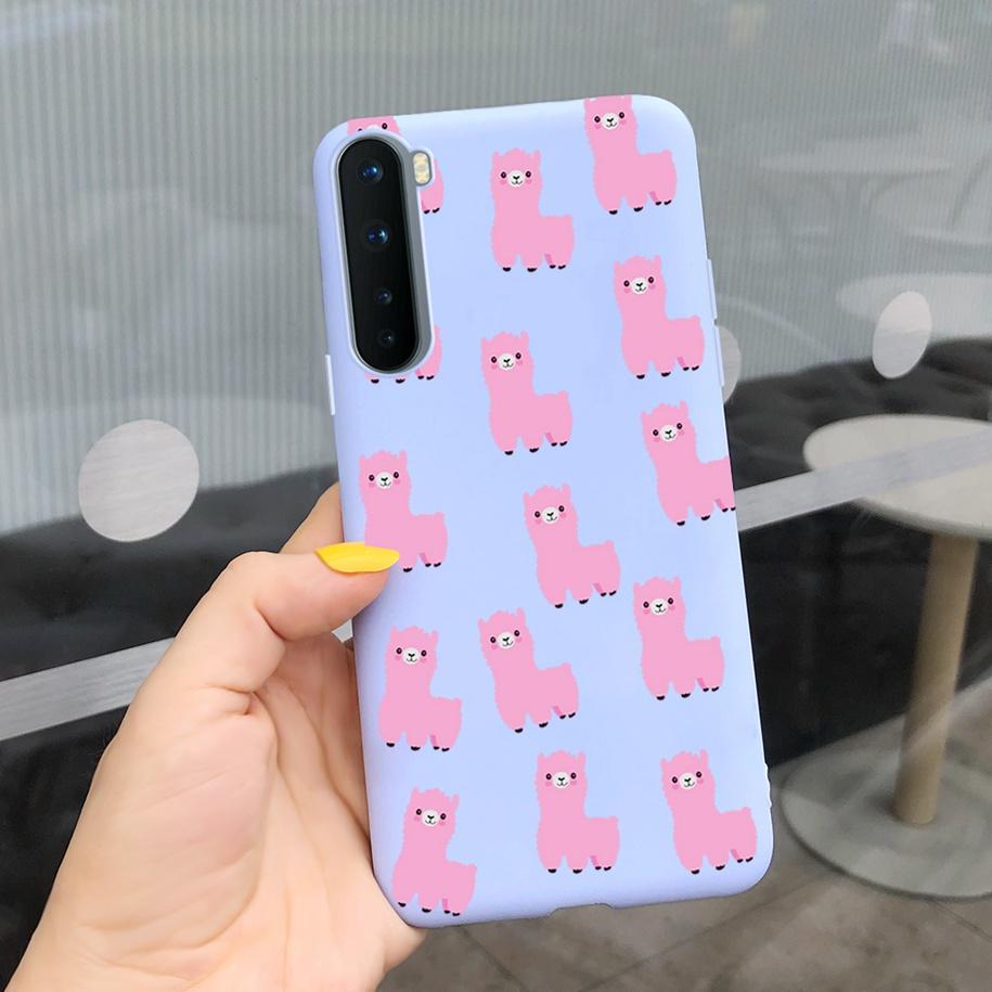 For Phone Case OnePlus Nord Cover Soft Silicone Leopard Flower Butterfly Painted Candy TPU Case For One Plus Nord 1 + Nord Coque