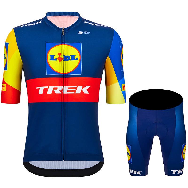 Cycling Suit Short-sleeved Suit Men's Summer Road Mountain Bike Suit Breathable Quick-drying Thin Strap Suit