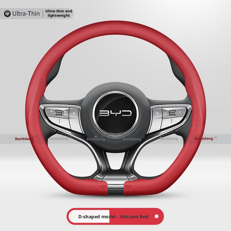 Suitable for BYD Dolphin Seagull Leopard Han EV Song PLUS Tang DMI Qin Yuan pro steering wheel cover accessories