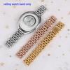 Women's watch strap metal bracelet universal 10mm 12mm 14mm Precision steel strap  compatible with Swarovski fossil for women