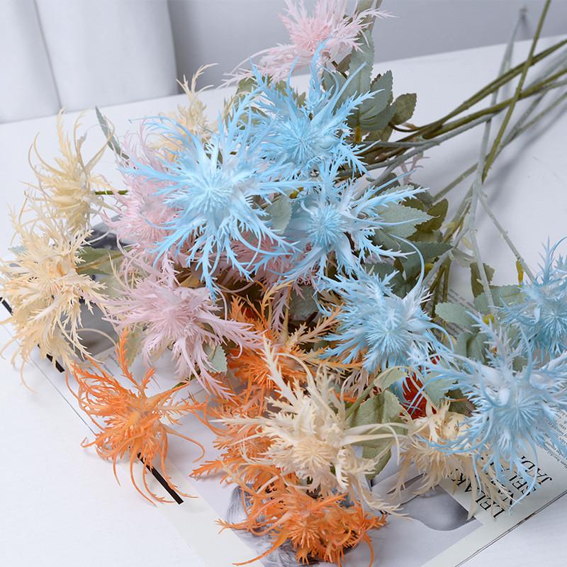 Foetidum Artificial Eryngium Plastic Flowers With Creative Craft For Use Event