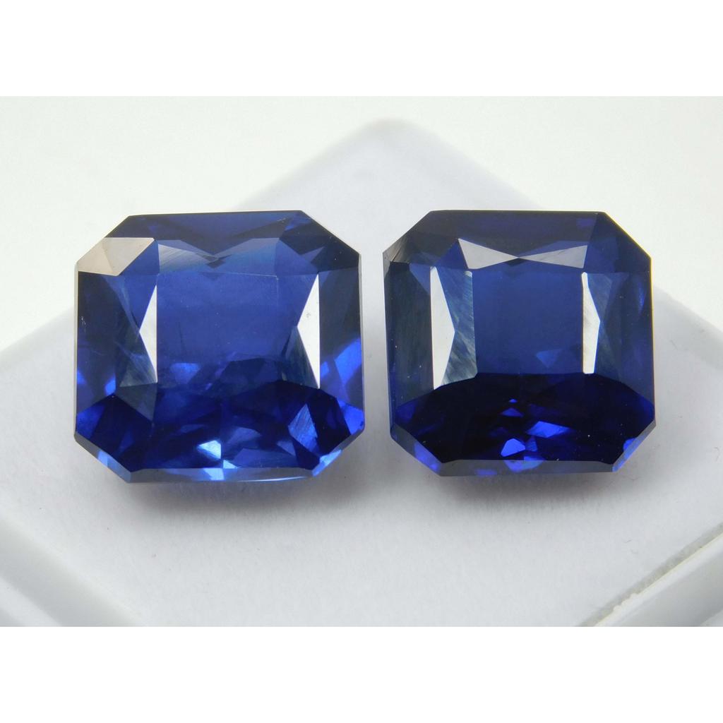 Natural Blue Sapphire Loose Gemstone 19 Ct Square September Birthstone for Gem Collections