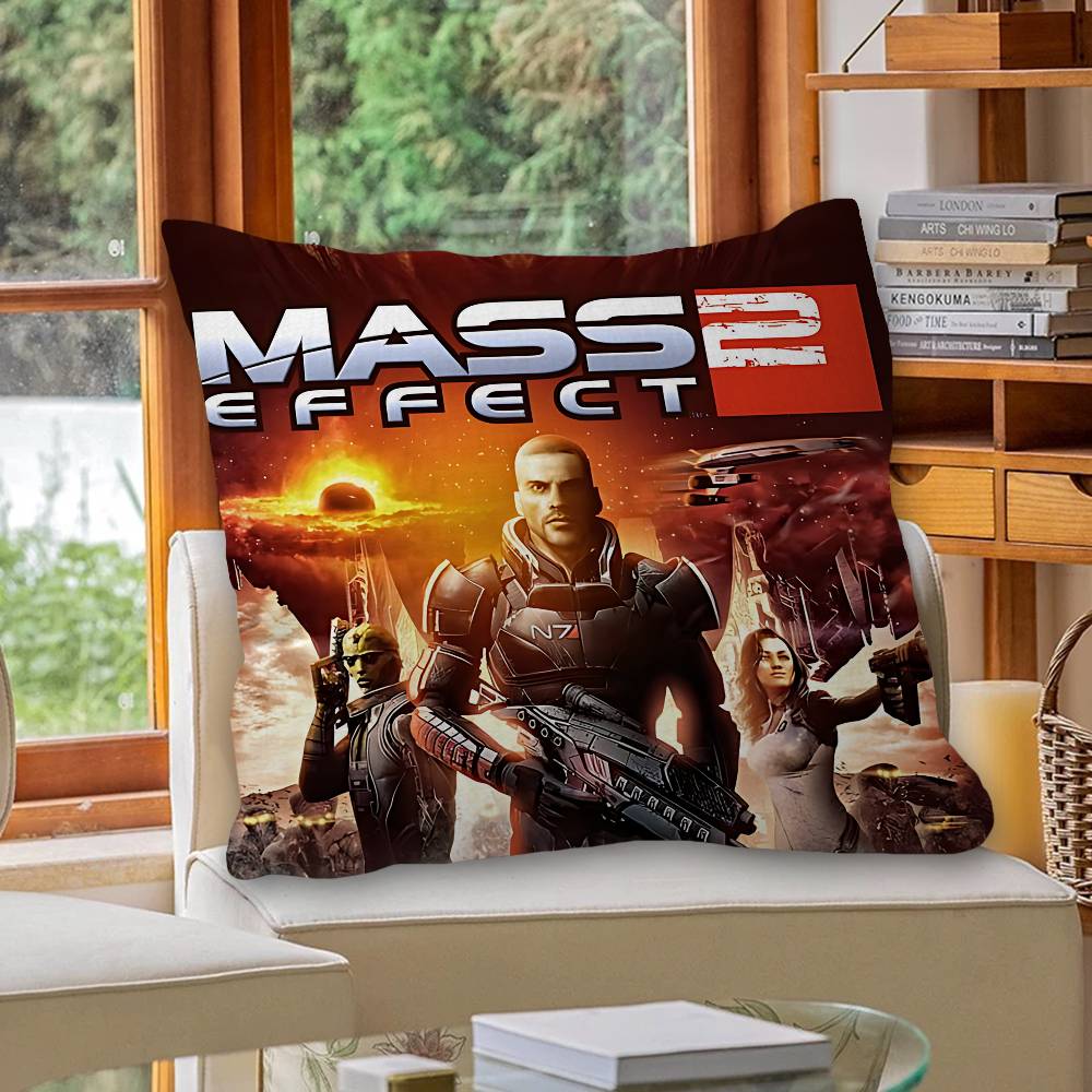 Mass Effect Game Pillow Cushion Cover Pillowcase Living Room Sofa Home Decor