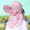Summer Sun Protection Cap With Wide Brim And Breathable Cotton Fabric For Outdoor Activities