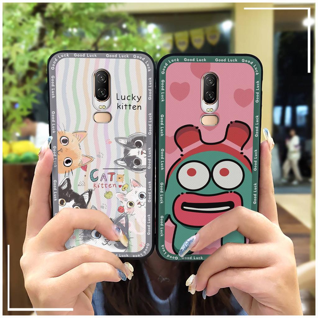 Soft Case Shockproof Phone Case For OnePlus 6/1+6 Durable Protective Full Wrap Anti-knock Waterproof Graffiti TPU Cute