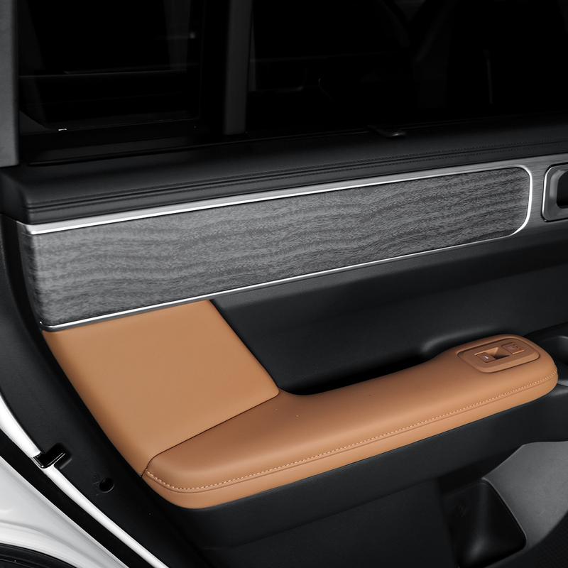 LHD/RHD For Hyundai Santa FE MX5 2024-2026 Car Tuning Carbon Fiber 4PCS Inner Door Panel Cover Trim Interior Accessories