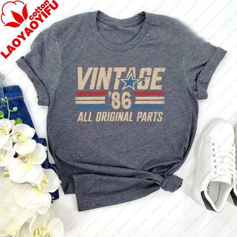 40th Birthday Gift for Unisex Vintage 1986 TShirt 40 Years Old Gift Classic Eighties Tee Birthday Present for Him Dad Husband