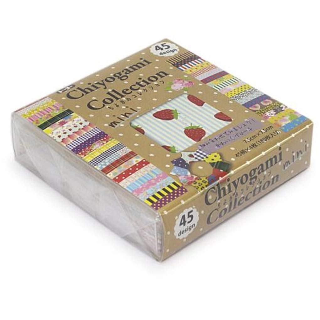 Toyo Origami Chiyogami 45 180 018055 Collection, 7.5cm square, patterns, sheets,