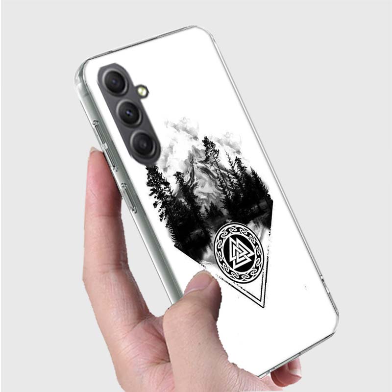 Nordic Norse Phone Case For Samsung A17 A56 A55 A35 A36 A26 A25 A15 A16 Galaxy Note 20 10 9 8 A70 A50 A40 A30 A20E A71 A51 A41 A