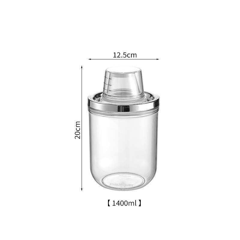 Home Kitchen Sealed Jar Coffee Bean Moisture-proof Storage Container Grain and Miscellaneous Grain Transparent Storage Tank
