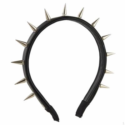 Čelenka s cvočky Goth s hroty Hranatá pro Cosplay, Večírky, Cosplayery