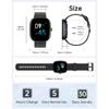 HUAKUA Smart Watches for Women Men (Answer/Make Calls), 1,85" HD Smart Watch for iPhone/Android Phones, Fitness Tracker with 100+ Sport Heart