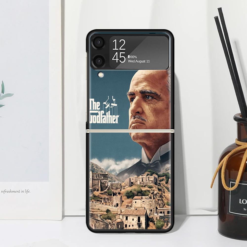 The Godfather TV Phone Case For Samsung Galaxy Z Flip 7 Flip7 Zflip 6 Flip6 5 Flip5 4 Flip4 3 Flip3 5G Fundas Black Cover Galaxy