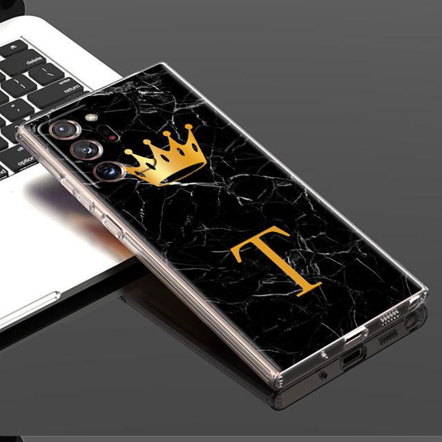 

Чехол Gold Crown Letter Queen для Samsung Galaxy S21 FE S20 S22 Note 20 Ultra 10 Plus 8 9 Note10 Lite Capa Clear Silicone Coque Samsung S22 Ultra 5G