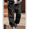 Li Ning Logo Letter Print Multi Pocket Knitted Sports Pants Men Pants Black AYKT875-1
