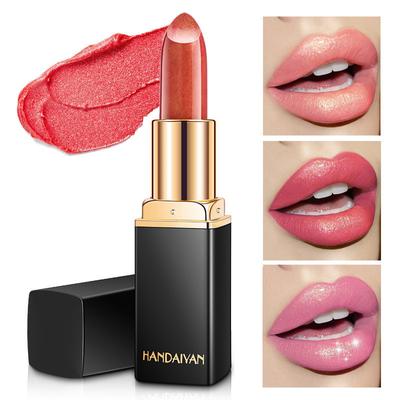 Velvet Shining Mermaid Lipstick Pearl Color Change Temperature Change Gilt Lipstick Diamond Matte Lip Gloss Lasting Waterproof