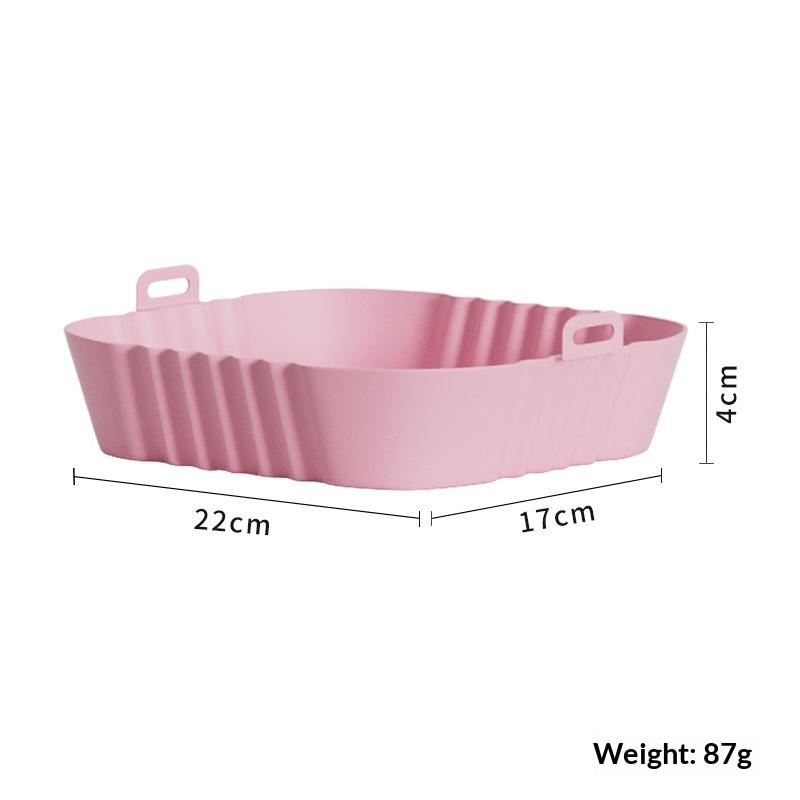 1/3/6Pcs 450°F Silicone Non-Stick Dual Texture Dishwasher Safe Crispy/Steam Cooking Baking Tray Air Fryer Mats