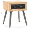 VidaXL Table de chevet Bois de sapin massif 43 x 38 x 50 cm 245775