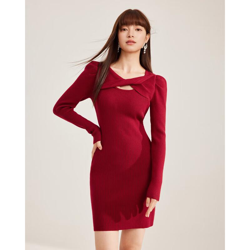 IEF 2024 Autumn Fashion Slimming Knitted Bodycon Dress