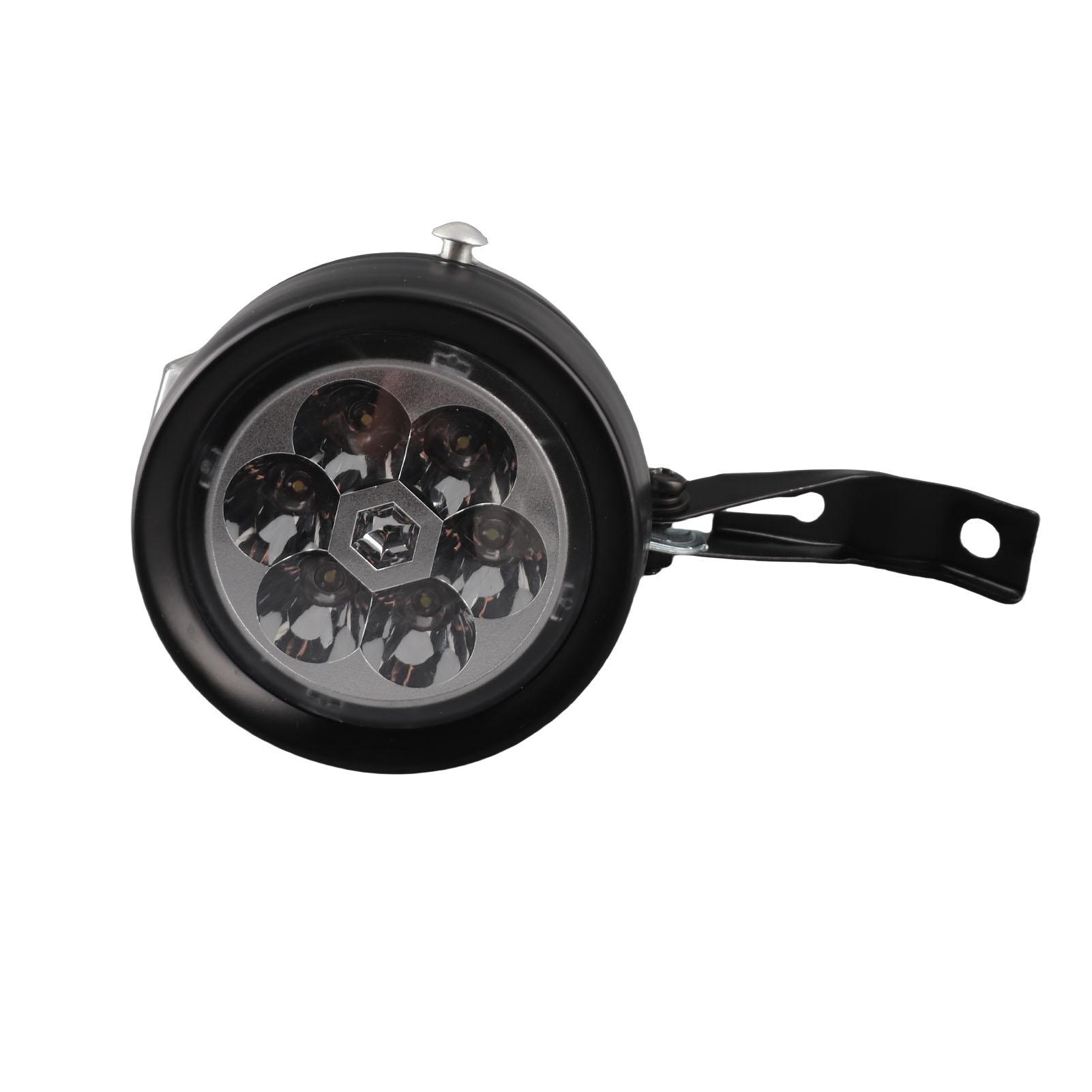 

Вінтажний Передній ліхтар Ретро Велосипедний Передній ліхтар 6 світлодіодів з Кронштейном для Нічної Їзди Велоспорту