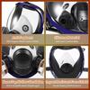 Full Face Respirator Mask with Filters, Anti-Fog Anti-Gas Anti-Dust Respirator, Gas Mask for Painting Spraying