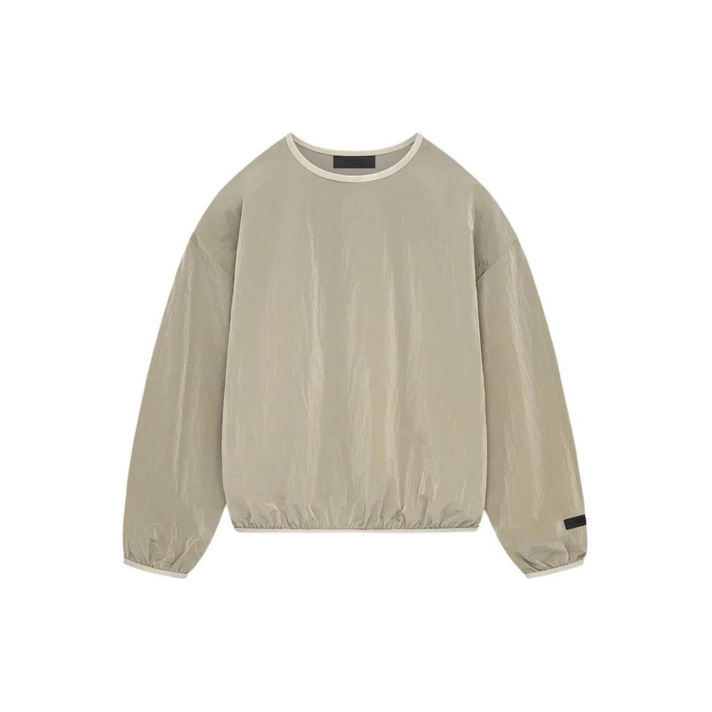 Fear of God Essentials Crinkle Nylon Pullover Crewneck Garden Yellow Men Tops 186SP244061F