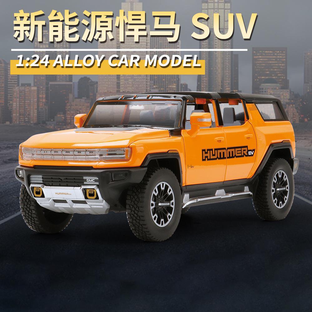 

1:24 Hummer EV SUV Off-Road Alloy Car Die Cast Toy Car Model Sound and Light Children s Toy Collectibles Birthday gift
