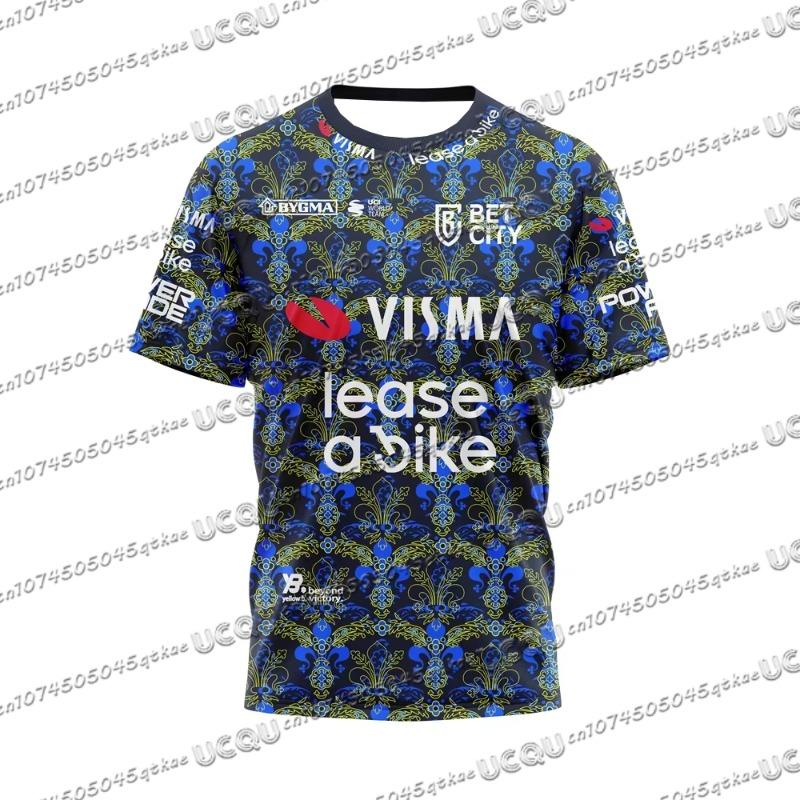 

Men Hot Sale Tour De France Cycling Jersey T-Shirt New Summer Women Tee Short Sleeve 3D Print Tops Sport Bicycle T-shirt 6XL
