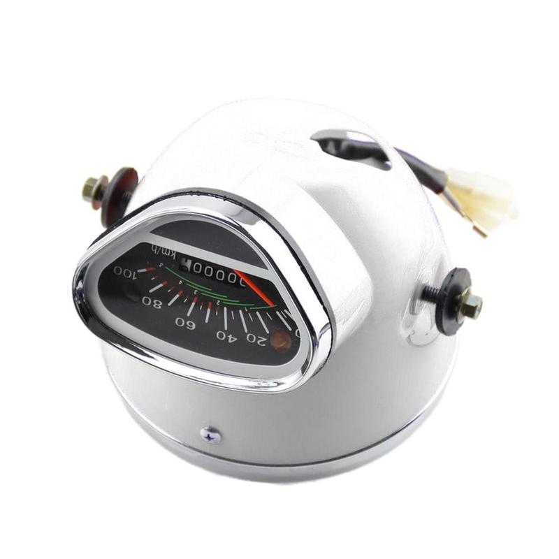 White Headlight Speedometer Odometer Assembly With Case Fit For Honda Trail CT70 1969-1970