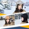 Clape Flight Cap for Men and Winter Flight Comfortable Pilot Cap with Ear Short Solid Cold Weather Perfect for Outdoor Activities like and