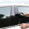 Glänzend schwarze Auto-Säulenpfosten-Aufkleber, passend für Toyota RAV4 XA50 Corolla 2004–2023