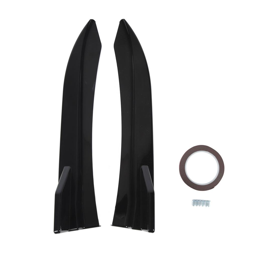 2Pcs Car Rear Bumper Splitter Glossy Black Side Spoiler for 3 Series F30 F31 M Sport 2011 To 2019