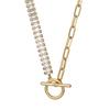 Steel Titanium Unique Choker Necklace With Dazzling Zirconia For Occasions Fashionable
