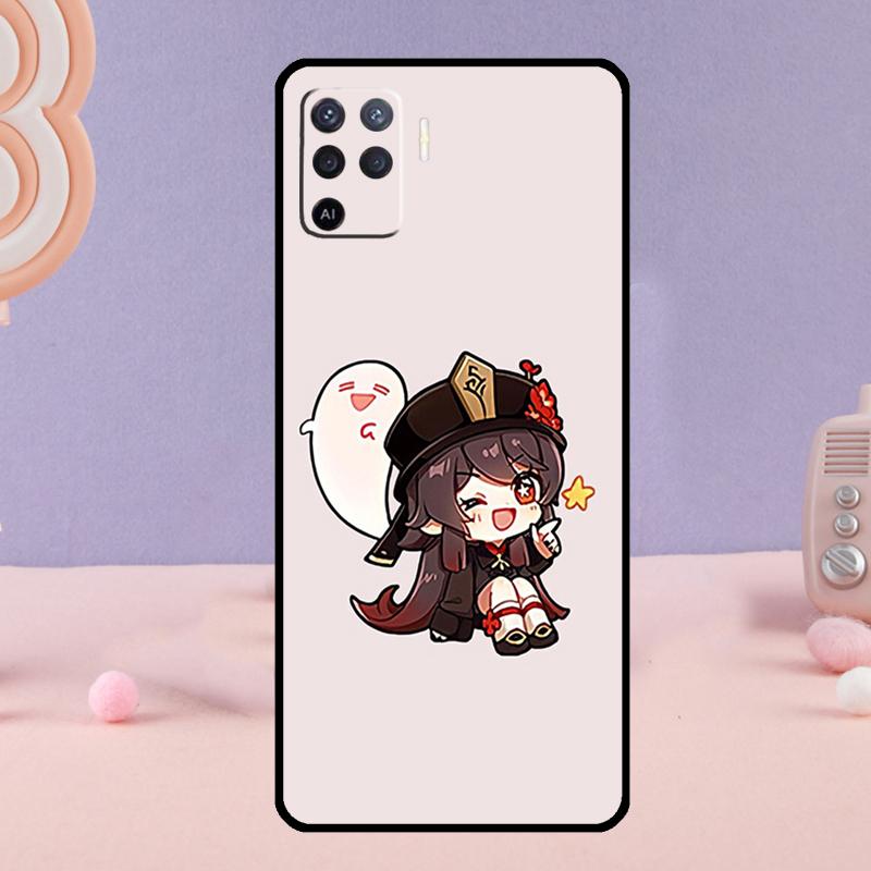 Genshin Impact Hu Tao Phone Case For Oppo A18 A38 A58 A78 A98 A74 A94 A54 A40 A60 A80 A16 A76 A96 A15 A57S A17 A77