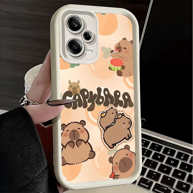 Funny Capybara Cartoon Cute Soft Phone Case for Xiaomi Poco X7 X6 X5 Pro X4 Gt X3 F7 Ultra M8 M7 Redmi 15C 15 14C 13 13C 12 12C