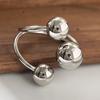 Xiaomi 925 Sterling Silver Rings for Women Couple Minimalist Handmade Simple Three Balls Ring Fine Jewelry Gift Prevent Allergy