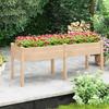 Raised Garden Bed Elevated Wood Planter Box with Drain Hole Gardening Planter Raised Bed for Planting Vegetables Flowers Succul